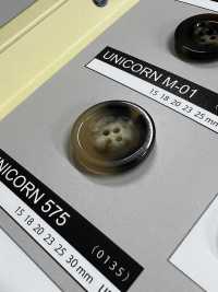 UNICORNM01 [Estilo Buffalo] Botão De 4 Furos Com Borda NITTO Button subfoto