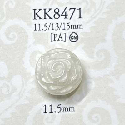 KK8471 Botão com haste túnel em resina de nylon