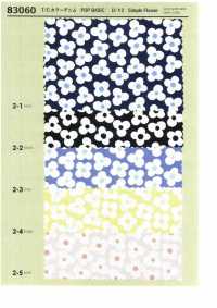 83060 T/C Color Denim Print Bolinhas, Flores, Xadrez[Têxtil / Tecido] VANCET subfoto