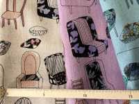 850409 Cadeira De Tecido Encantador De Lona De Linho[Têxtil / Tecido] VANCET subfoto
