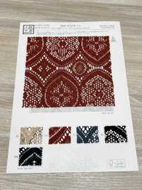 KKF8725-W-D4 Renda Jacquard Mesclada De Poliéster De Largura Ampla[Têxtil / Tecido] Uni Textile(Komon Studio) subfoto
