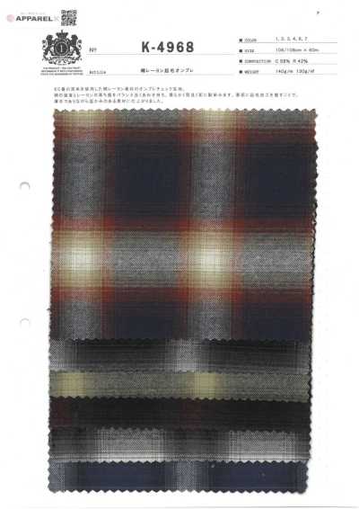 K-4968 Algodão Viscose Escovado Ombré