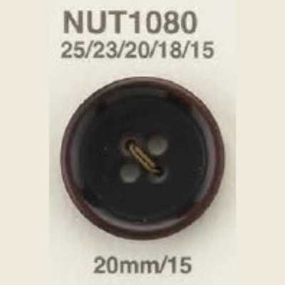 NUT1080 Botão de 4 furos para costura Noz