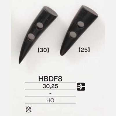 HBDF8 Botão Duffle de chifre de búfalo verdadeiro