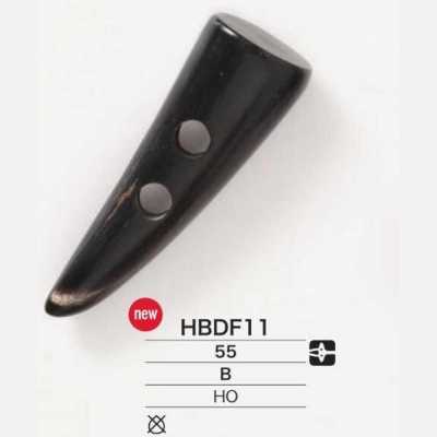 HBDF11 Botão toggle de chifre de búfalo genuíno
