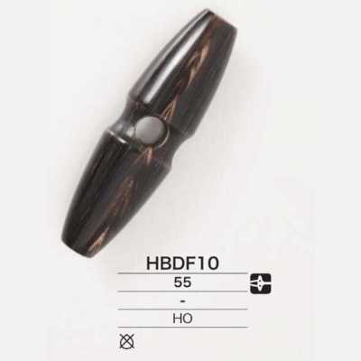 HBDF10 Botão alamar de chifre genuíno de búfalo