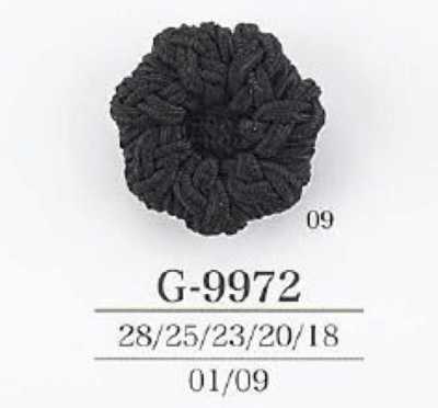 G9972 Botão de resina de cordão/nylon com haste em túnel