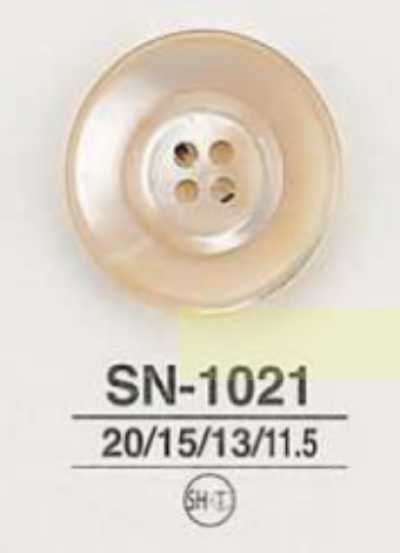 SN1021 Botão Takase em madrepérola de 4 furos