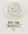 SW190 Botão branco de madrepérola com 4 furos