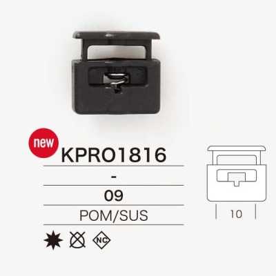 KPRO1816 Trava de cordão em resina de poliacetal/aço inoxidável