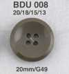 BDU008 Botão de resina de poliéster com 4 furos
