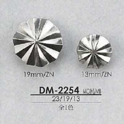DM2254 Botão de pé com anel circular e meio anel em metal alto/latão
