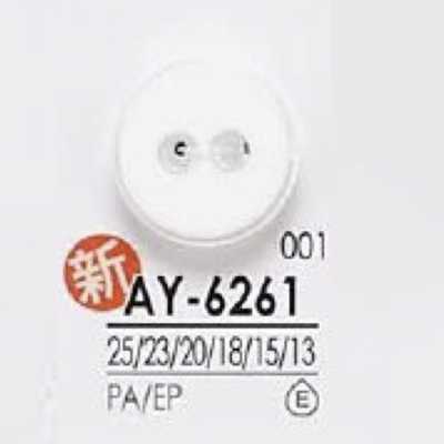 AY6261 Botão frontal de 2 furos em resina de nylon/resina epóxi