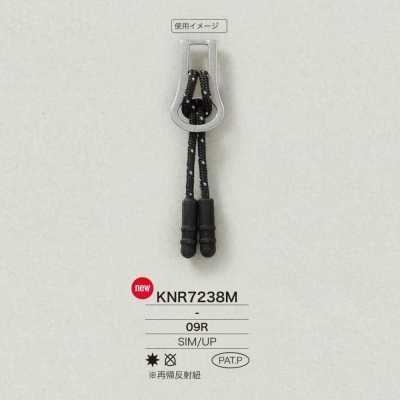 KNR7238M Ponta de zíper Mirable (silicone)/resina de poliéster