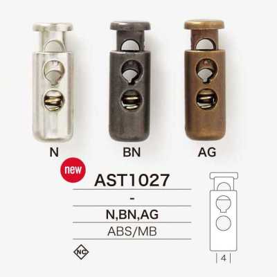 AST1027 Trava de cordão de resina ABS/latão