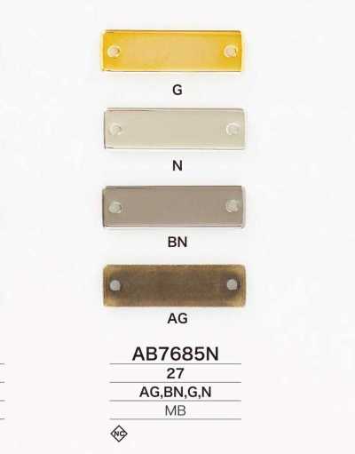 AB7685N Placa metálica de latão para costurar