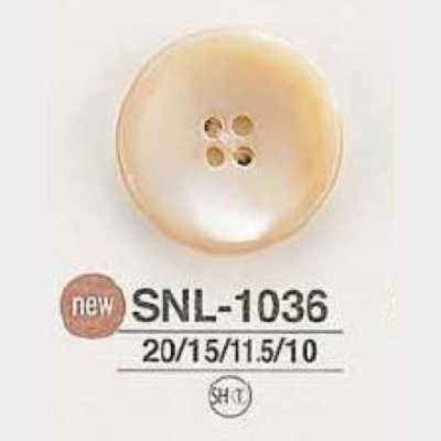 SNL1036 Botão de 4 furos feito de concha Takase