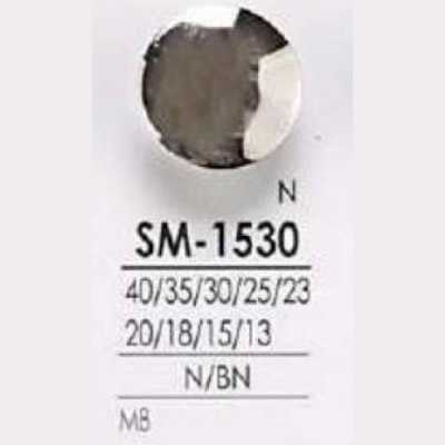 SM1530 Botão de latão com haste em anel circular e meio anel