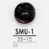 SMU1 Botão de madrepérola preta com 2 furos