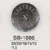 SB1006 Botão de madrepérola preta de 4 furos
