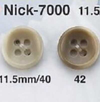 NICK7000 Botão de 4 furos em resina de ureia