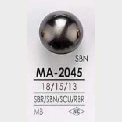 MA2045 Botão de latão com haste meia argola e anel circular