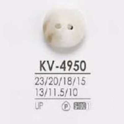 KV4950 Botão de resina de poliéster com 2 furos frontais