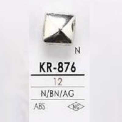 KR876 Botão quadrado de resina ABS com haste em meia argola