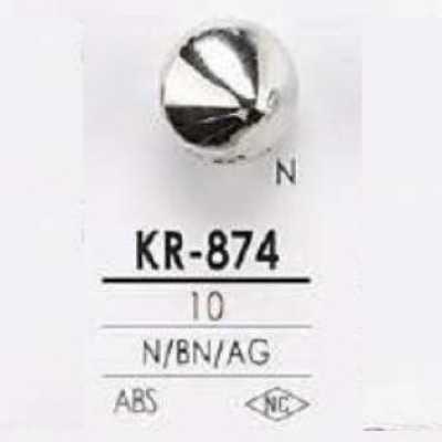 KR874 Botão quadrado de resina ABS com pé em meia argola