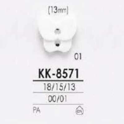KK8571 Botão de resina de nylon com 2 furos frontais