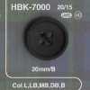 HBK7000 Botão de 4 furos em chifre genuíno de búfalo