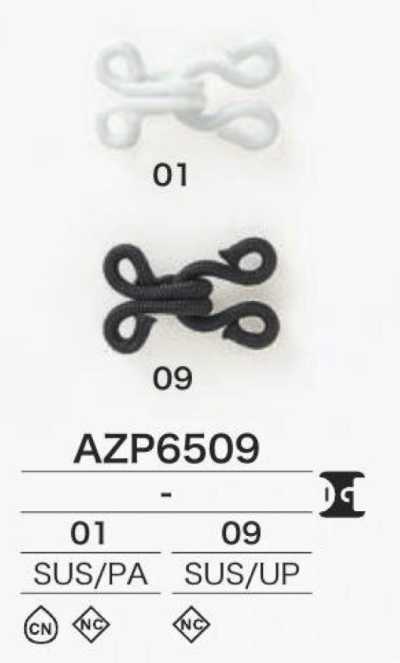 AZP6509 Colchete de mola em aço inoxidável/nylon/poliéster