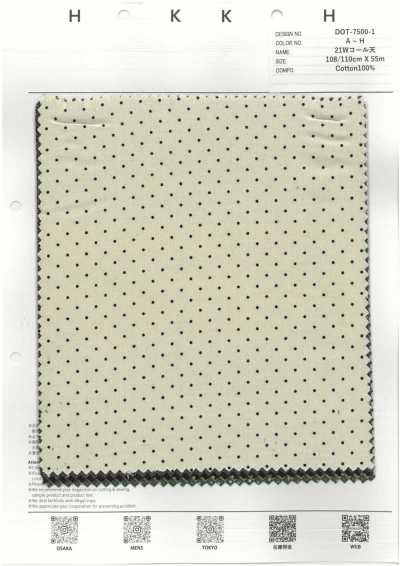 DOT-7500-1 Veludo cotelê 21W
