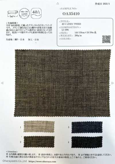 OA35410 40/1 TWEED DE LINHO