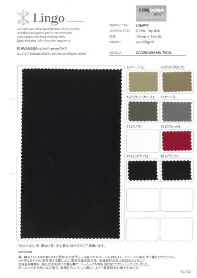 LIG6940 Sarja Militar C/CORDURA