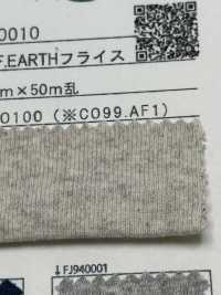 FJ940011 26/- F.EARTH Costela Circular 8683SP. Ensaboamento Heather Grey[Têxtil / Tecido] Fujisaki Textile subfoto