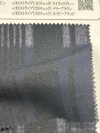 OM43577 60/1 Linho X Linho FAIXA OU CHECK[Têxtil / Tecido] Oharayaseni subfoto
