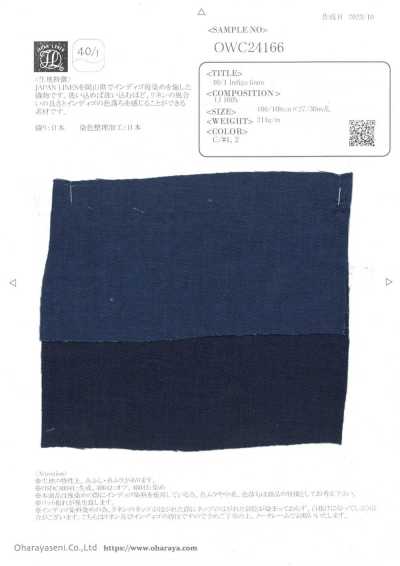 OWC24166 Linho índigo 40/1