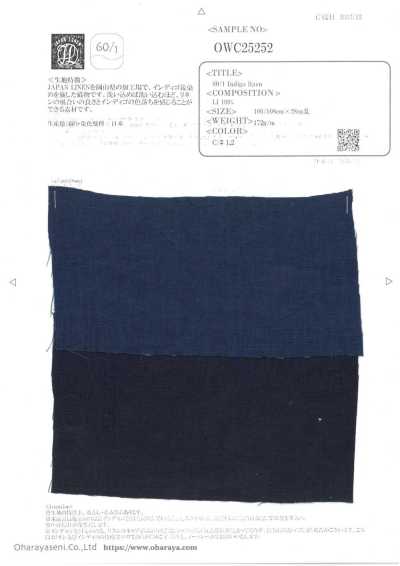 OWC25252 60/1 Linho índigo