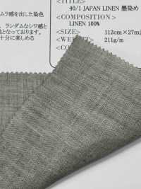 OWD25193 40/1 JAPÃO LINHO Sumi-tingido[Têxtil / Tecido] Oharayaseni subfoto