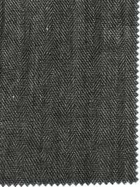 OWD25197 40/1 JAPÃO LINHO ESPINHA DE PEIXE Sumi-tingido[Têxtil / Tecido] Oharayaseni subfoto