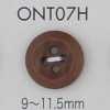 ONT07H Material Natural Corozo Nut 4 Buraco Botão