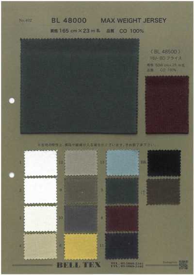 BL48000 Jersey de gramatura máxima