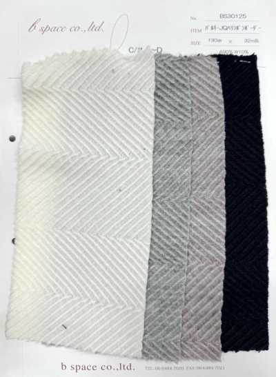 BS30125 Listras horizontais espinha de peixe jacquard encorpado