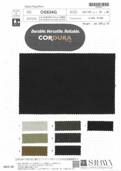 OS634G C/N CORDURA® Lona repelente à água