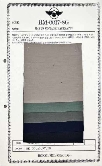RM-0017-SG M-43 US VINTAGE Cetim Reverso