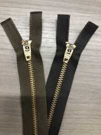 3-G-CO-OR Zíper Vintage WALDES , Cobre Vermelho, Tamanho 3, Fita De Algodão, Aberto Asahi Fastener Foto secundária