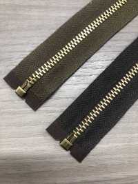 3-G-CO-OR Zíper Vintage WALDES , Cobre Vermelho, Tamanho 3, Fita De Algodão, Aberto Asahi Fastener Foto secundária