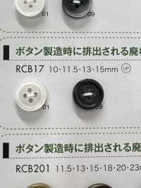 RCB17 Botão De 4 Furos Com Borda De Resina De Poliéster DAIYA BUTTON(DAIYA BUTTON) subfoto