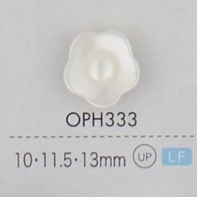 OPH333 Botão de plástico em forma de flor com 2 furos